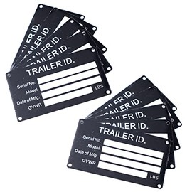10PCS Blank Trailer VIN ID Plate Data TAG Serial Model Number Identification New