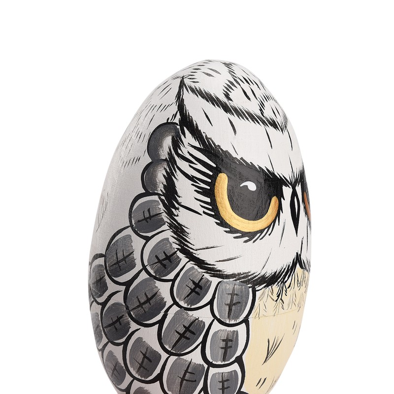 5PCS Owl Nesting Egg Cute Owl Animal Nesting Dolls Wooden