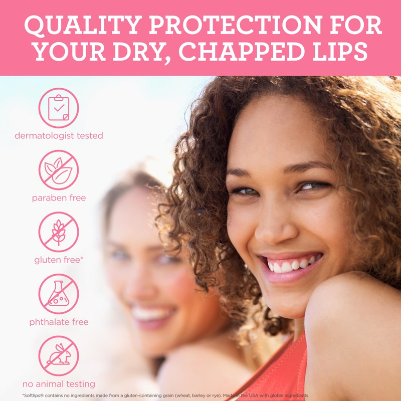 Softlips Watermelon Lip Balm 2-Pack with SPF 20 - Juicy