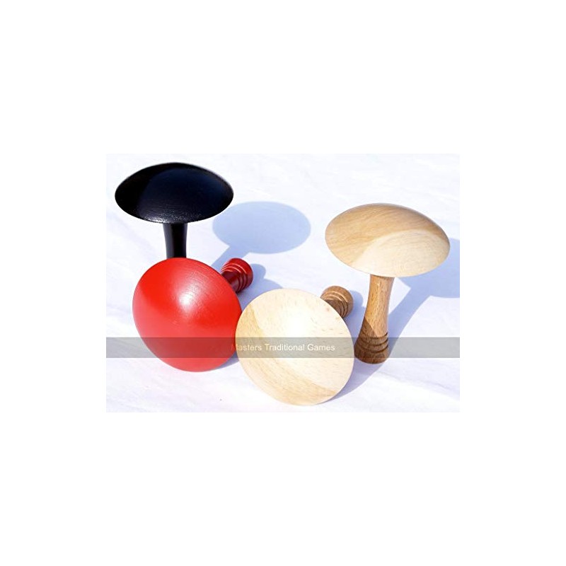 Masters Traditional Games Set Bar Billiards mushrooms (2 natural wood,