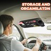 1000D Sun Visor Organizer with Zipper Visor Storage Pouch, Car