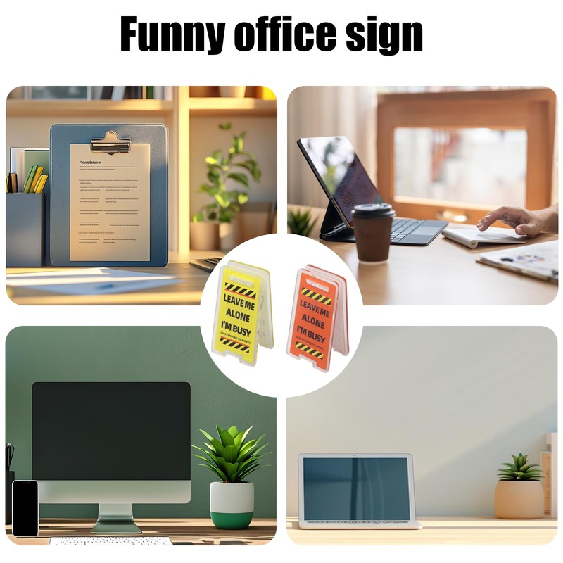 LiLiSSUCCY 8 Pack Funny Sticky Note Holder - Caution Overstimulated
