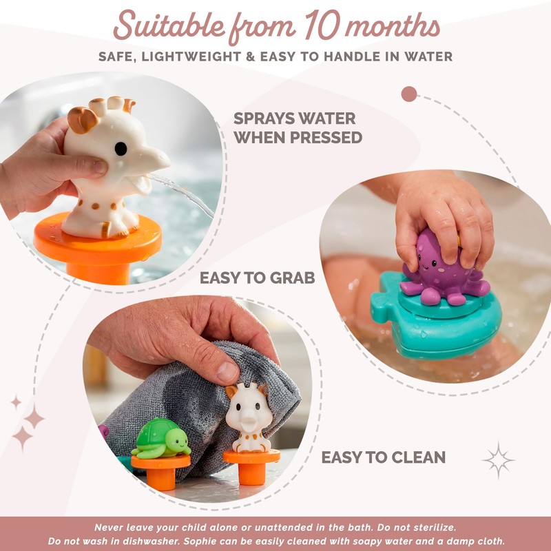 Sophie la Girafe - Puzzle da Bagno Galleggiante Animali Marini
