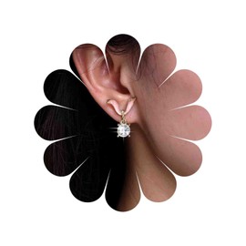 TseenYi Rabbit Earrings Made of Crystal Cute Rabbit Earrings Tiny Rabbit Earrings Made of Enamel Rabbit Earrings Minimalist Rabbit Earrings Jewellery for Women and Girls