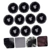 BESTYASH 10 piezas Elástica para Moños Invisible para Cabello de
