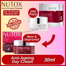 NUTOX Youth Restoring Anti-Ageing Day Cream - Dry To Normal, Sensitive Skin (30ml) Lifts & Firms Up Skin (New & Improved)