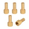 sourcing map Brass Hose Barb Fitting Connector, 8mm Barb G1/8