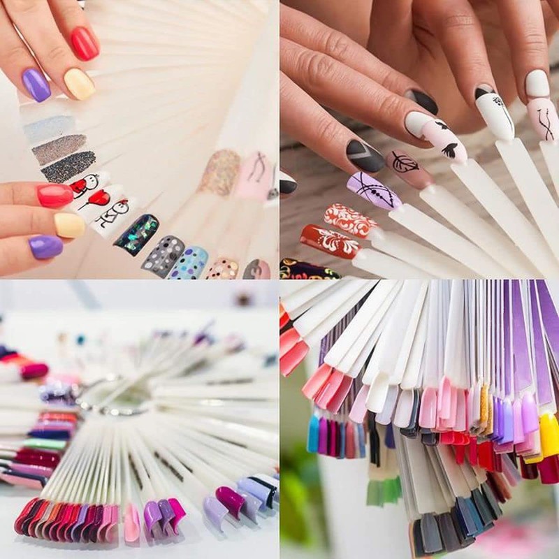 Pack of 100 Nail Display with Ring and 2 Number