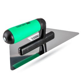 Stainless Steel Plaster Trowel, (9.4x4.7inch) Venetian Plaster Trowel, Plaster Tool, Finishing Tool, Trapezoid 240x120mm, Meoded Paint & Plaster