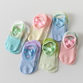 Gradient Pilates Yoga Socks for Women - Short, Thin for Spring/Summer, Air Fitness & Dance Size/Light Yellow 20ea