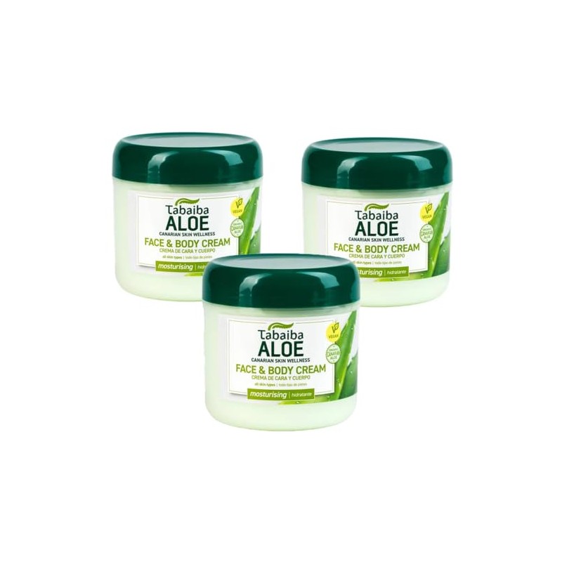 Tabaiba Face Cream and Body Aloe Vera x 3 Units