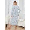 IZZY + TOBY 100% Cotton Nightgowns for Women Long Sleeve