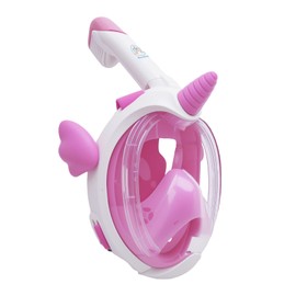 Markshop Snorkel Mask for Kids Full Face Snorkel Set, Unicorn Childrens Snorkeling Gear with 180°Panoramic View, Anti-Fog Anti-Leak Diving Mask for Boys Girls Gifts (Pink)