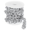 sourcing map 9.8Feet Aluminum Link Chain, Link Cable Chain Embossed