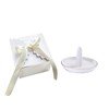 oskas White Ring Dish Holder,Engagement Wedding Bridal Shower Gift，Decorative Trinket