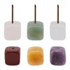 WEBEEDY 6 Pcs Quartz Stone Incense Holder for SticksCrystal Stone