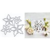 XMZZMX Patchwork Five Petal Flowers Metal Cutting Dies for Card Making, Paper Embossing Die Cuts Kit Templates Supplies, Photo Frame Album DIY Scrapbooking Stencils Sets