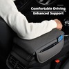 Upgraded Car Center Console Cover, 2 Side Storage Pockets bags,