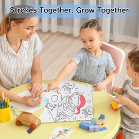 10 Pcs DIY Blank Kites for Kids in Bulk, Kite Making Kit for Kids, Bulk Blank Diamond Kites for Painting with 10 Hand Grips, 98ft Strings & 1pack x 12-color Pen - Craft Party Activities for Toddlers