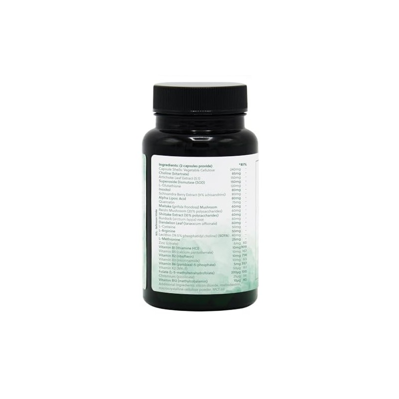 Liver Health Formula - 60 Vegan Capsules - G&G Vitamins
