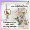 Bird Rope Perch Gradient Bendable 3Pcs Stand Bird Cage Climbing