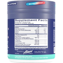 Alani Nu Pre-Workout+ Rocket Pop – 300mg Caffeine, Sugar-Free, Citrulline & Beta-Alanine for Energy, Focus & Pumps – 30 Servings