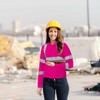 A-SAFETY Pink hi vis Long Sleeve Shirts (Pink M)
