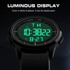 GOLDEN HOUR Ultra-Thin Minimalist Sports Waterproof Digital Watches Men with