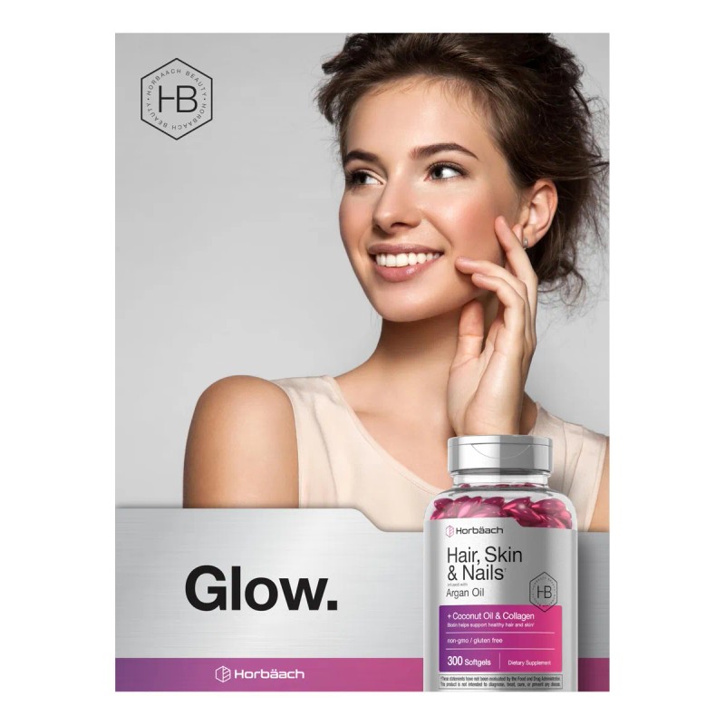 Horbäach Vitaminas Para Cabello, Piel Y Uñas 300 Cápsulas N/a