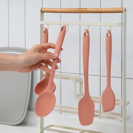 Platinum Silicone Spatula – BPA Free Silicone Spatula for Cooking – Heat Resistant Cooking Utensils for Non Stick Pans – One-Piece Spoonula for Baking, Mixing & More – Kitchen Scraper 11.4” Yellow