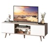 WLIVE TV Stand for 55 60 inch TV, Boho Entertainment