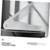 IWOWHERO Stainless Steel Folding Beard Comb for Men Hairdressing Tool
