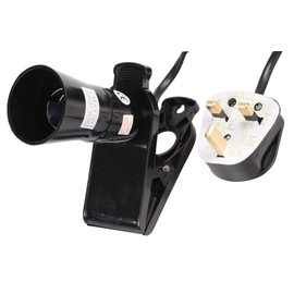 Pro Elec 8668-2 mBK Clip-On BC La MP Holder with 2 m mains Lead, Black