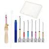 10Pcs Punch Needle Kits, Punch Needle Starter Kit, Adjustable Punch