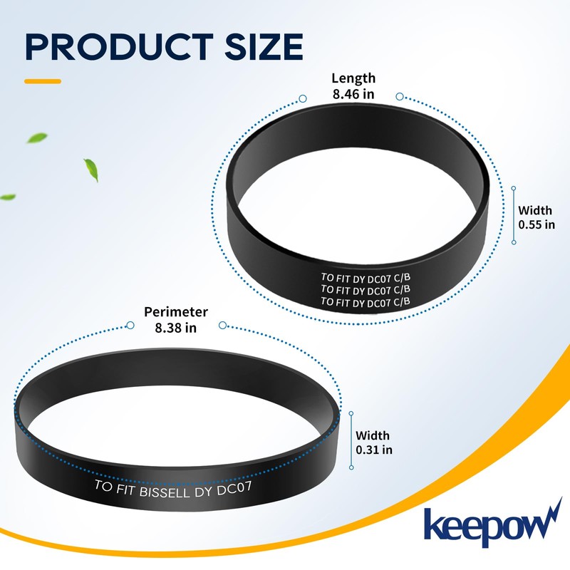 KEEPOW Clutch Belt Compatible with Dyson DC07 DC04 DC14 Vacuum