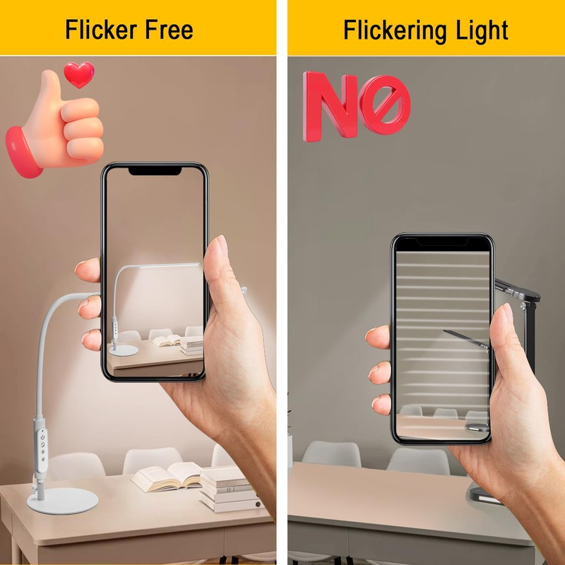 CGBE Led Desk Lamp: 360° Adjustable Nail Light for Desk