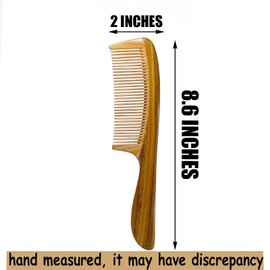 Comb Moreinday Hair Comb Wooden Comb Anti-Static Wood Comb Green Sandalwood Combs for women Men