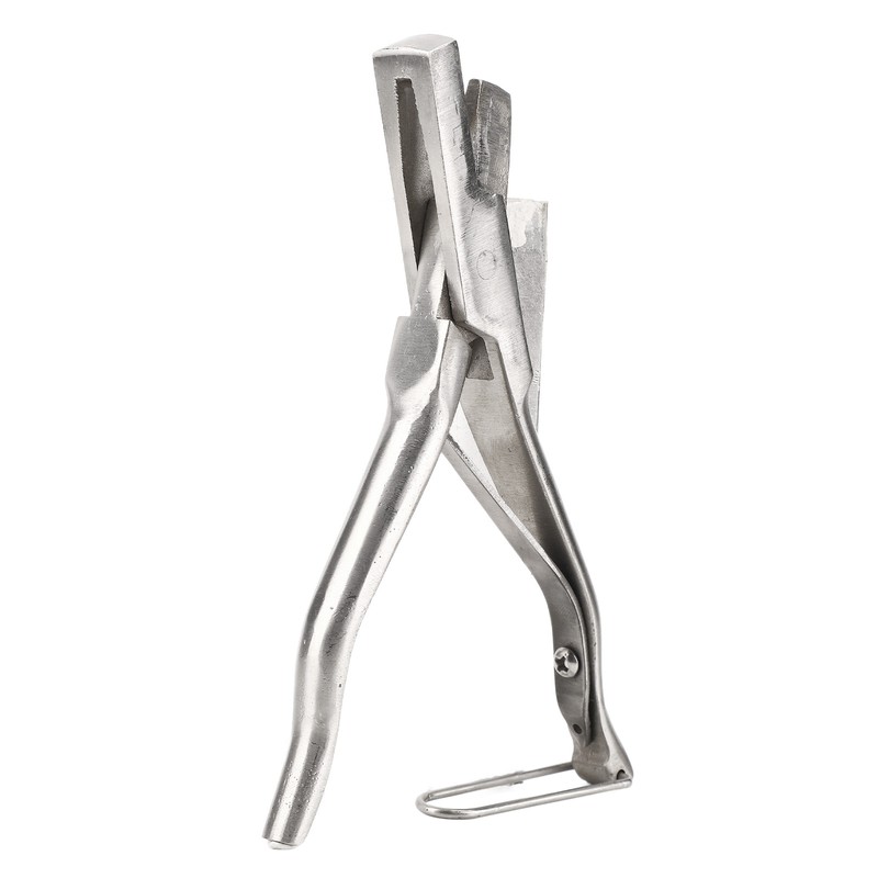 Pig Ear Tag Plier Stainless Steel Animal Ear Notcher with