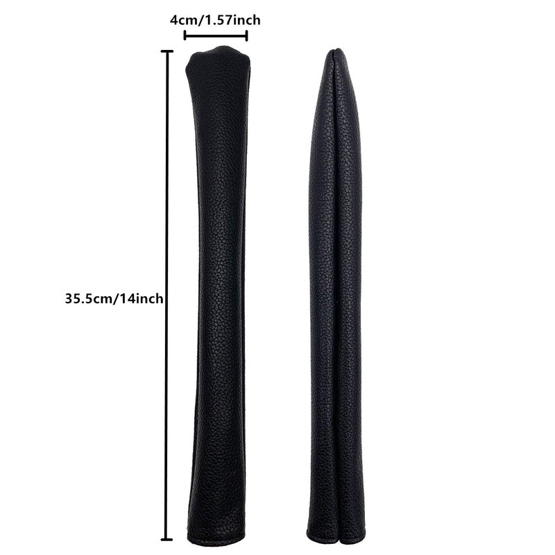 KOSTOO 14" Premium Leather Golf Club Cover with Velvet Lining