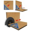 7-Inch Aluminum Speed Square with Imperial Markings for Woodworking Layout