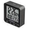 Kienzle Digital Radio-Controlled Square Alarm Clock with DCF Radio Control,