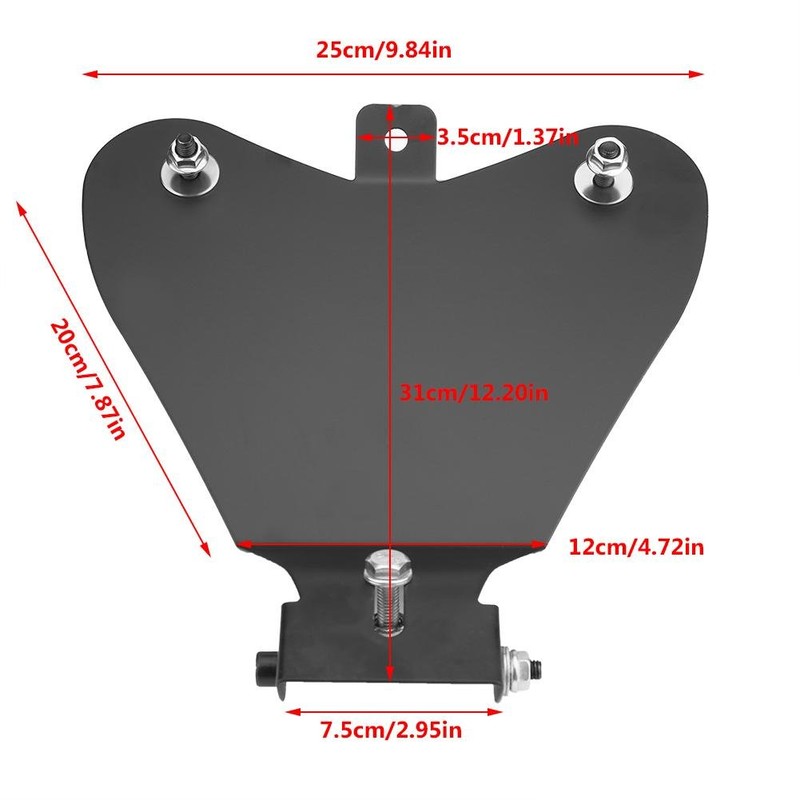 KIMISS Seat Base Plate, Motorcycle Seat Base Plate Holder for