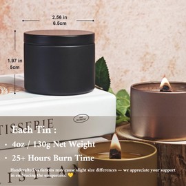 LUSHHAHA 3-Pack Wood Wick Candles Gift Set with Hidden Wealth Messages - Crackling Mahogany Wicks, 75+ Hour Burn Non-Toxic Soy Wax, Manifestation Candles (Citrus/Woody/Floral) for Good Fortune