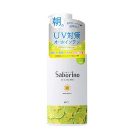 Saborino Good Morning Milk UV HC Sunscreen, 4.6 fl oz (130 ml) (x 1)