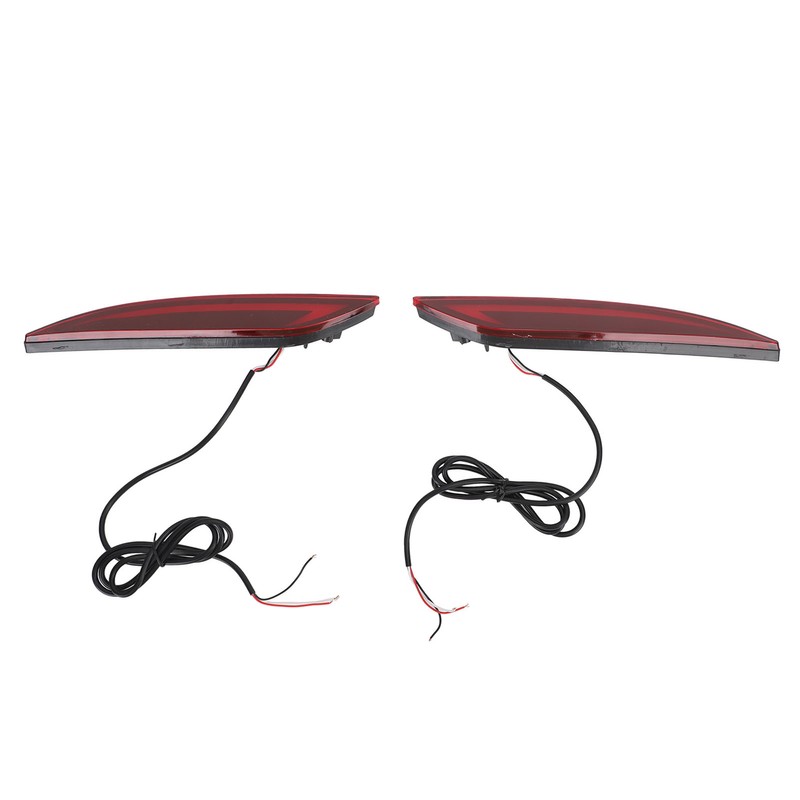 2Pcs LED Rear Bumper Reflector Light Waterproof Super Bright Long