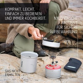 Primus Gaskocher Camping - Express Stove - Gaskocher Outdoor 2600W - Gaskocher für Schraubkartusche mit Standard EN417 - Mini Gaskocher Klein für Outdoor, Camping & Wandern - Camping Stove