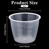 3PCS Rice Measuring Cup 160 ml Plastic Transparent Rice-Cooker Cups
