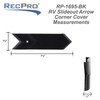 RecPro RV Slide-Out Corner Cover 7 1/4" x 1 7/8"