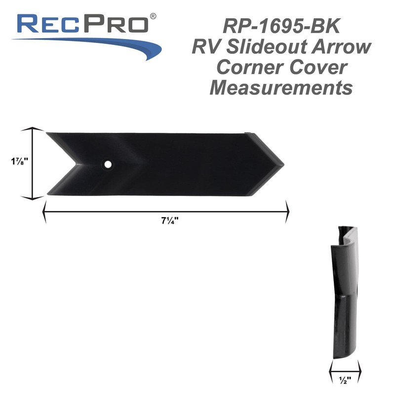 RecPro RV Slide-Out Corner Cover 7 1/4" x 1 7/8"