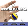 AUTOZOCO Colourful Plastic Volleyball Keyring, Colourful